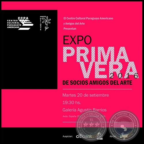 Expo PRIMAVERA 2016 - Obra de Horacio Guimaraens - Martes 20 de setiembre de 2016